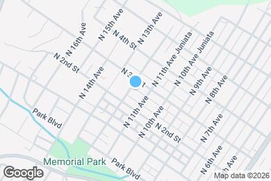 Map image of the property - 218 N 12th Ave