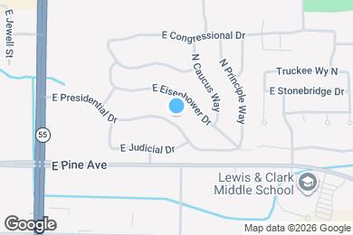 Map image of the property - 3720 E Presidential Dr