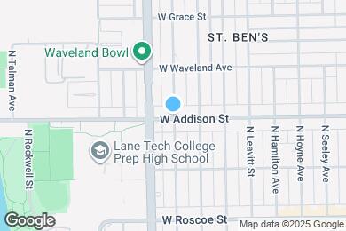 Map image of the property - 3600 N Claremont Ave