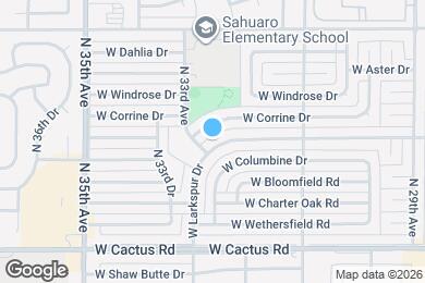 Map image of the property - 3234 W Larkspur Dr