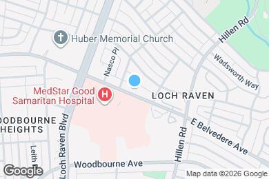 Map image of the property - 1616 E Belvedere Ave