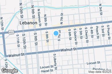 Map image of the property - 711 Chestnut St