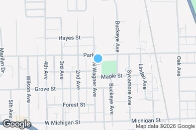 Map image of the property - 612 N Wagner Ave