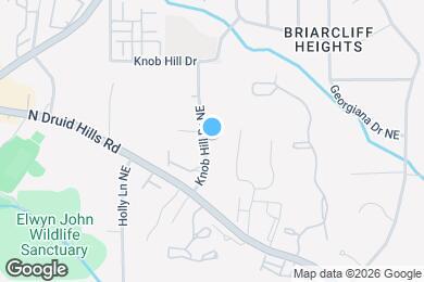 Map image of the property - 1543 Knob Hill Dr NE