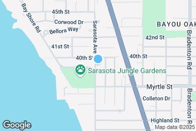 Map image of the property - 3904 Sarasota Ave