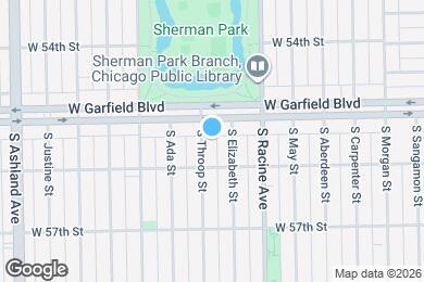 Map image of the property - 5519 S Throop St
