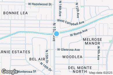 Map image of the property - 4335 N 15th Ave