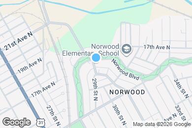 Map image of the property - 3001 Norwood Blvd