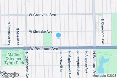 Map image of the property - 6034 N Rockwell St
