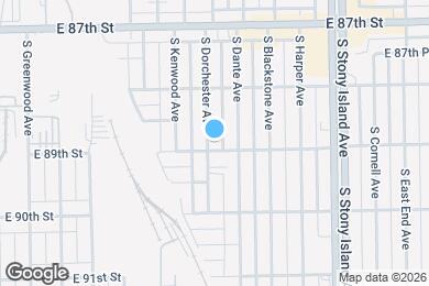 Map image of the property - 8855 S Dorchester Ave