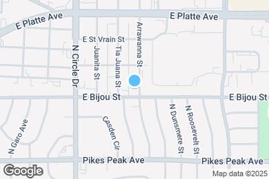 Map image of the property - 3020 E Bijou St