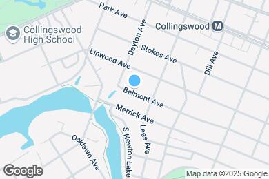 Map image of the property - 725 Belmont Ave