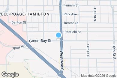 Map image of the property - 1624 West Ave S