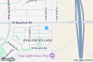 Map image of the property - 6321 W Valencia Dr