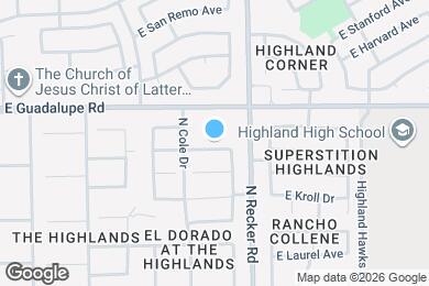 Map image of the property - 3950 E Barbarita Ave