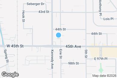 Map image of the property - 9630 Erie St