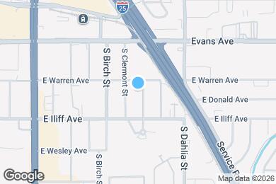 Map image of the property - 2225 S Cherry St