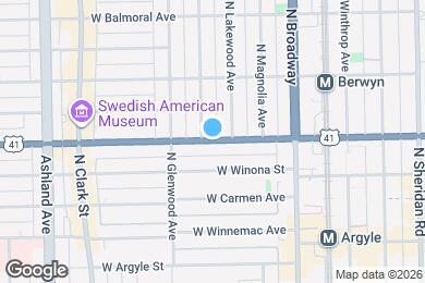 Map image of the property - 1318 W Foster Ave