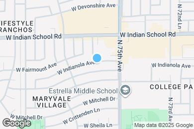 Map image of the property - 7539 W Indianola Ave