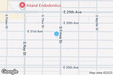 Map image of the property - 3517 E 32nd Ave