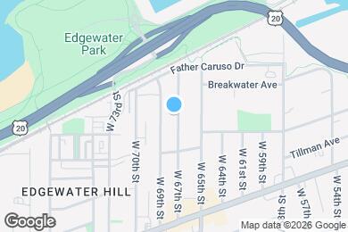 Map image of the property - 1260 W 67th St