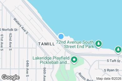 Map image of the property - 9942 Rainier Ave S
