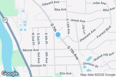 Map image of the property - 1705 S 7th Ave