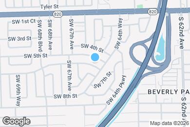 Map image of the property - 6491 SW 6th St