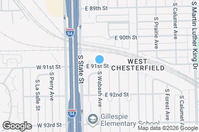 Map image of the property - 9000 S Wabash Ave