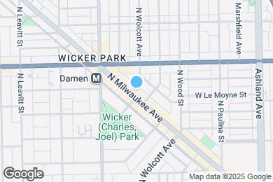 Map image of the property - 1519 N Milwaukee Ave