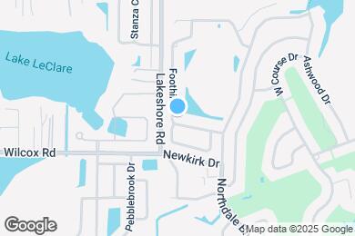 Map image of the property - 16517 Foothill Dr