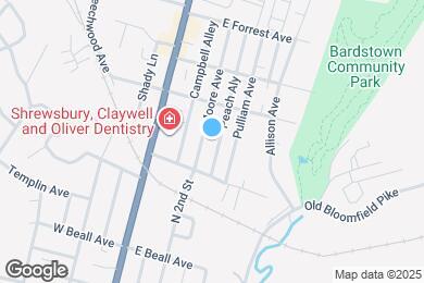 Map image of the property - 613 Moore Ave