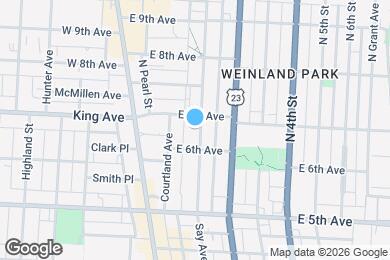 Map image of the property - 1329 Indianola Ave