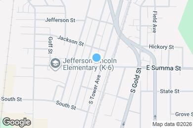 Map image of the property - 109 W Summa St