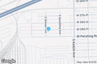 Map image of the property - 3351 W 38th Pl