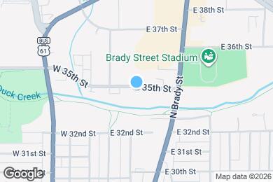 Map image of the property - 207 E 35th St