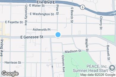 Map image of the property - 1400 E Genesee St