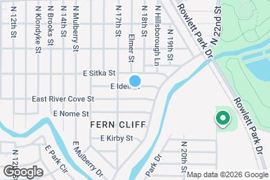 Map image of the property - 1713 E Idell St