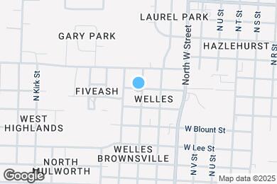Map image of the property - 1609 N Y St