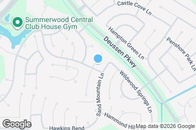 Map image of the property - 13606 Caney Springs Ln