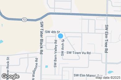 Map image of the property - 402 SW Arch St