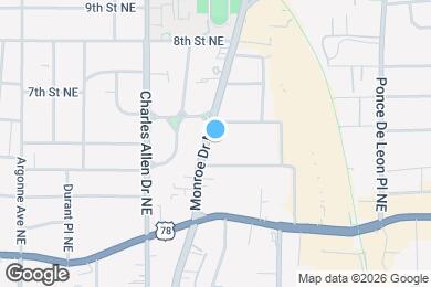 Map image of the property - 795 Monroe Dr NE