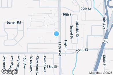 Map image of the property - 3021 11th Ave