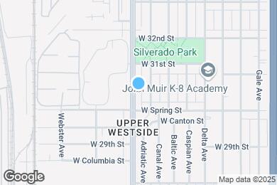 Map image of the property - Santa Fe Apartments LB (West Long Beach)