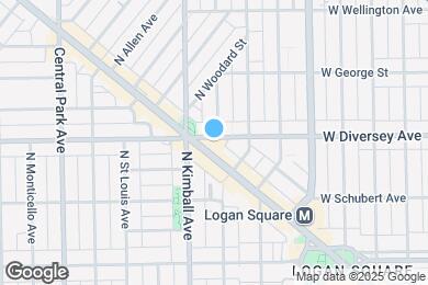 Map image of the property - 3335 W Diversey Ave