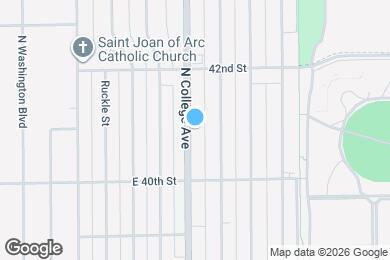 Map image of the property - 4073 N College Ave