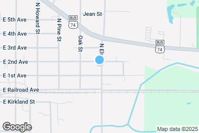 Map image of the property - 207 N Elm St