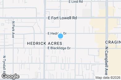 Map image of the property - 1466 E Hedrick Dr