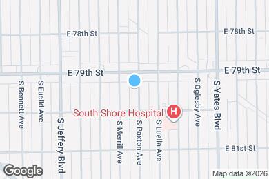 Map image of the property - 7926 S Paxton Ave