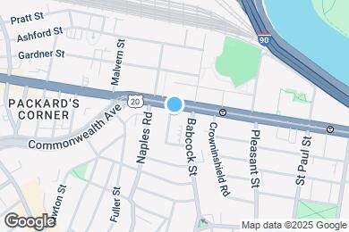 Map image of the property - 1032 Commonwealth Avenue